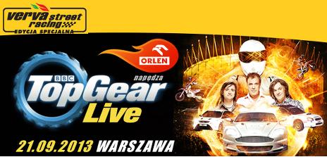 VERVA Street Racing w 2013 roku odbędzie się po raz pierwszy na Stadionie Narodowym. Będzie okazją do zobaczenia na żywo prezenterów programu Top Gear UK.