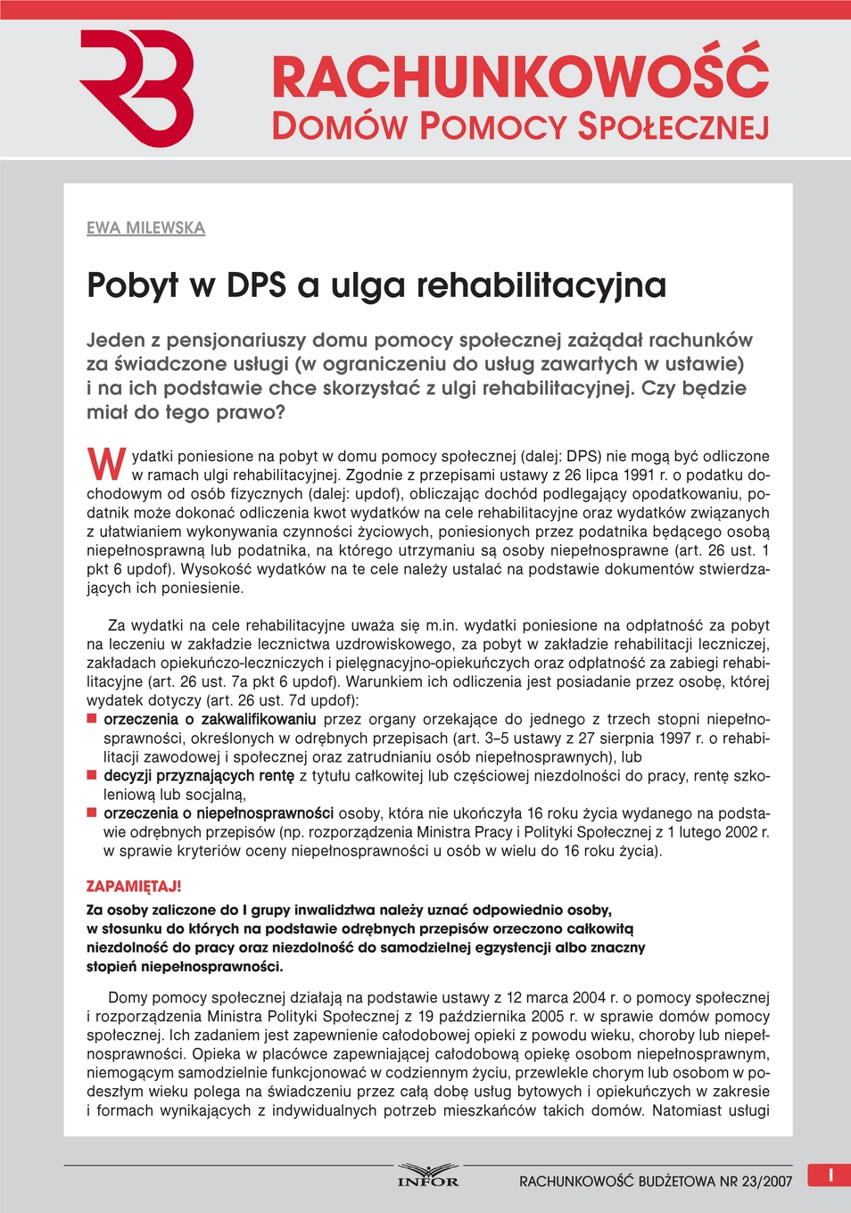Rachunkowość Budżetowa